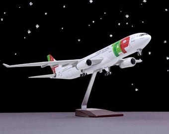 A330 Portugal Aircraft Model Airline Display Plane 1:80 Scale 18.5 Inch Collectible Decor