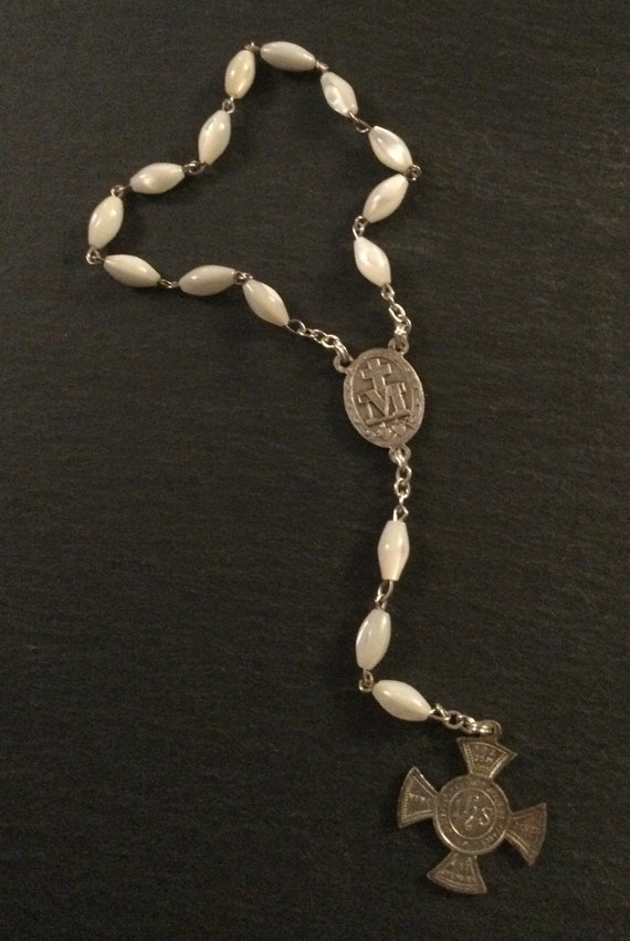 Small Rosary, One Decade, Featuring a Maltese Cros