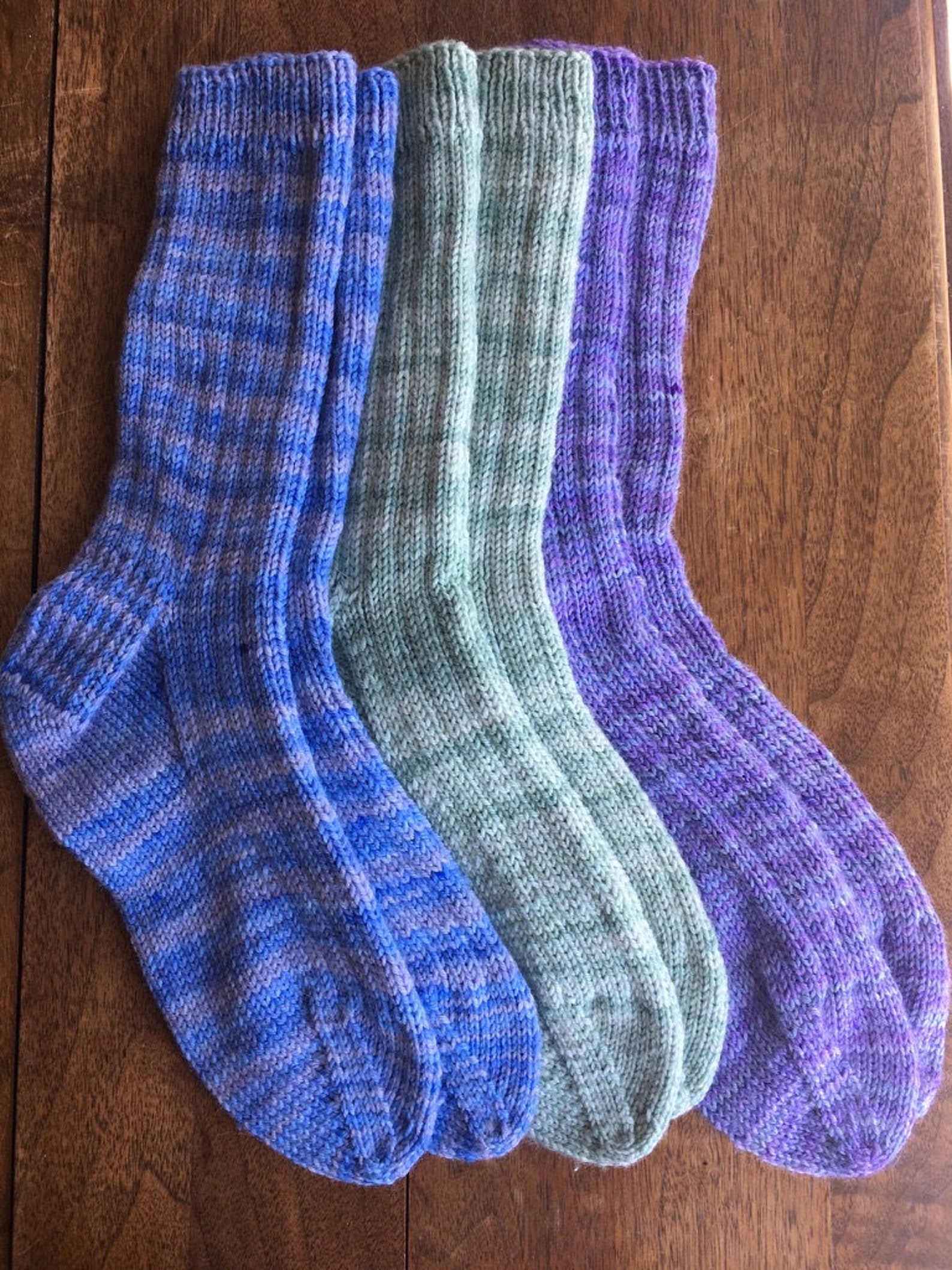 Hand Knit Everyday Socks Size M Etsy
