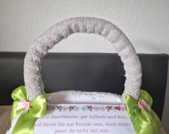 Geschenk für Frauen Muttertag Valentinstag Handtasche aus Handtücher mit nettem Spruch