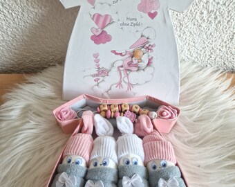 Baby gift diaper baby diaper gnome diaper cake baby socks washcloth gift birth girl gift box keychain mom