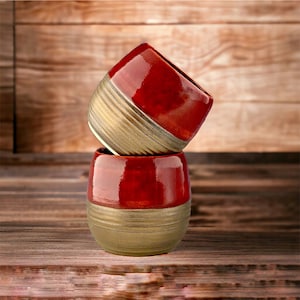 2 Cocktail Cups/Wine Cups/Whiskey Sippers/Yunomi/Tea/Juice Cups Handmade  by NorthWind Pottery