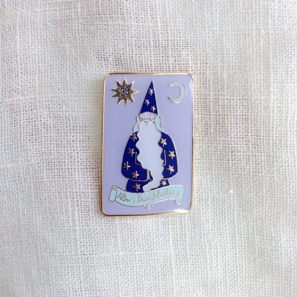 Dumbledore Chocolate Frog Card Pin