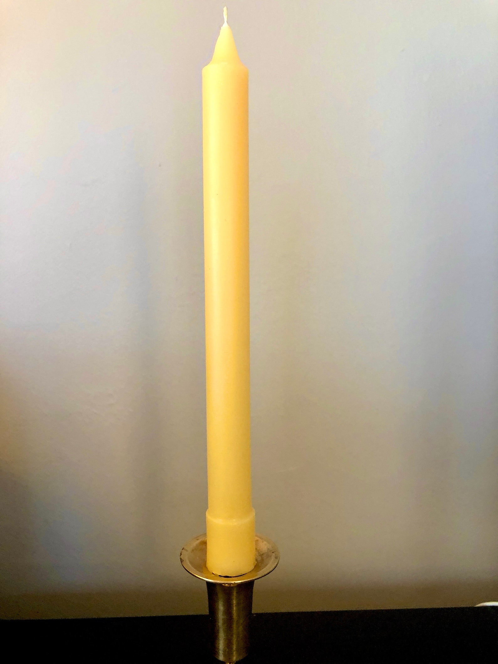 Pure Beeswax 10 Colonial Taper Candle Etsy