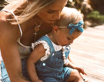 denim headband for baby