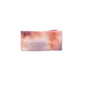 Bandage de tête tie-dye violet, serre-tête en tricot gaufré tie-dye violet, bandeau bébé fille, bandeau nouveau-né, cadeau de baby shower image 3