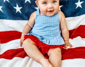 Noeud pour cheveux en daim blanc, Noeud en daim blanc, bandeau nouveau-né pour bébé, bandeau patriotique, bandeau du 4 juillet