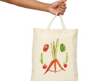 Vegetable Garden Cotton Canvas Tote Bag