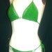 Green Crochet Bikini/Custom Bikini/Full Bottom/Crochet Bikini/Crochet Bikini Top/Crochet Swimwear/Crochet Bra/Bikini Bottom / 14003