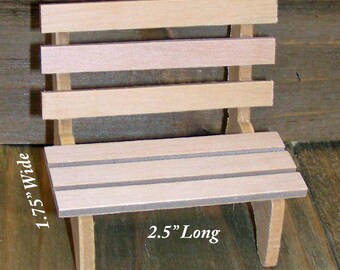 small wooden bench for dolls