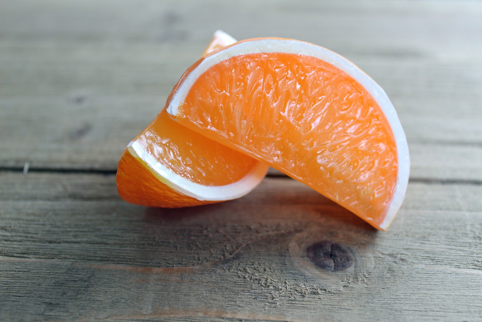 Artificial Orange Slice / Wedges package of 5 pieces Free Etsy