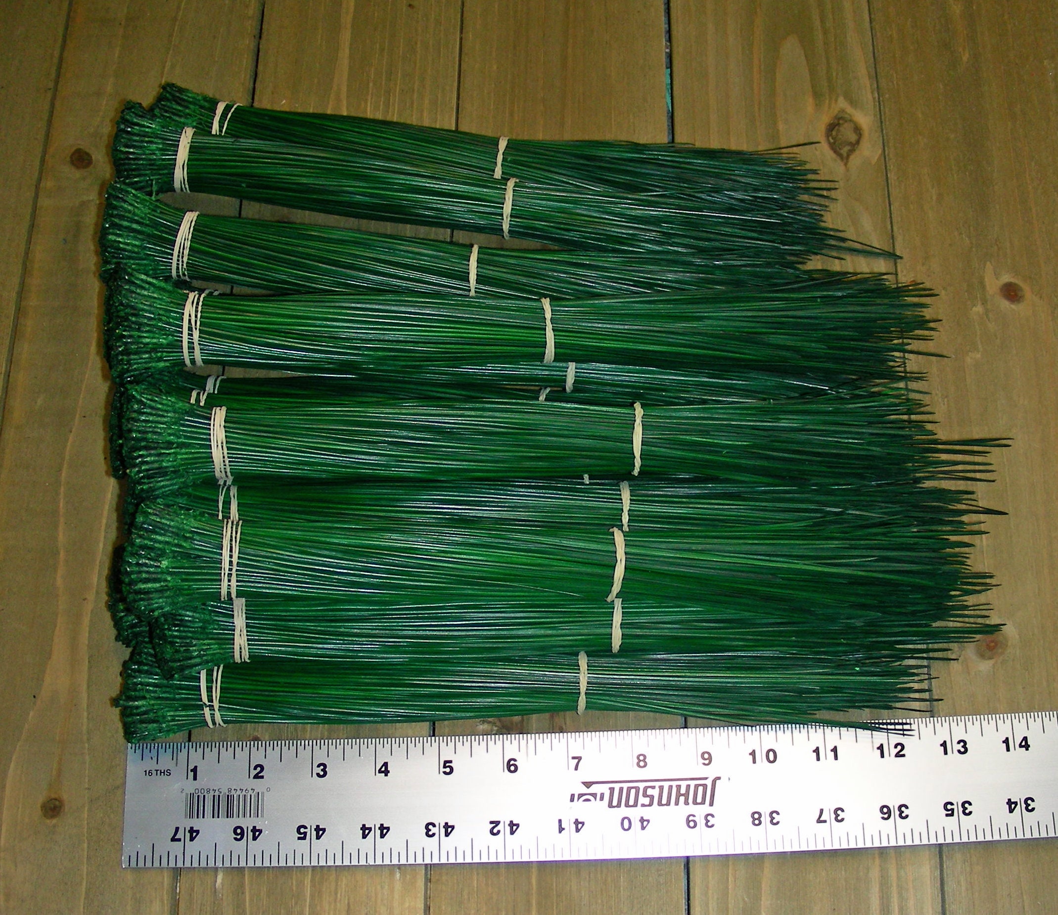 Pine Needles Glycerin Green Pine Needle Basket Gourd Rim Etsy