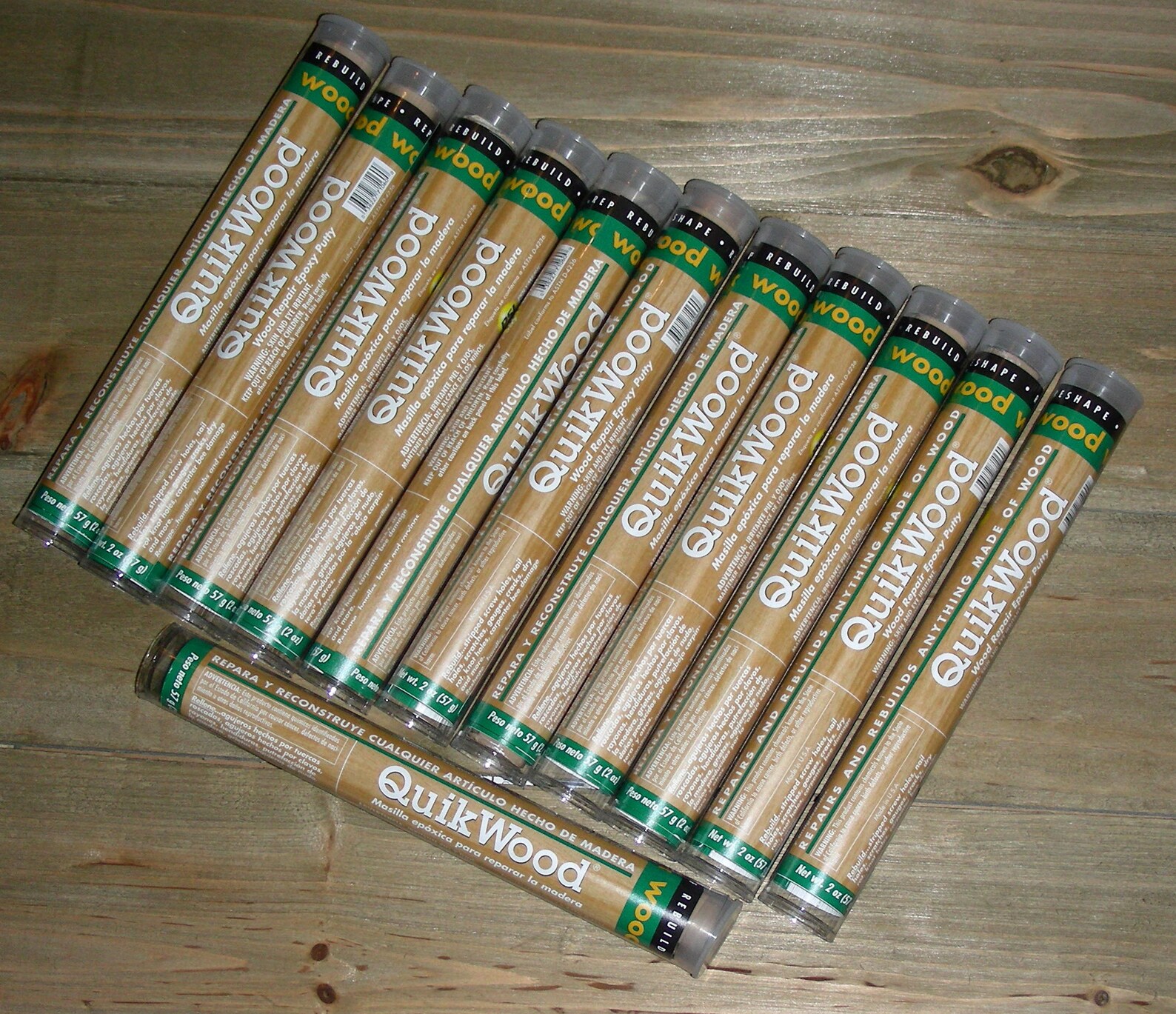 Free Shipping quikwood Epoxy Putty TWELVE 12 2 Oz Tube Etsy