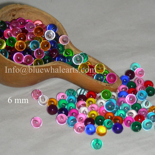 Shipping from USA - 6 mm gourd beads, gourd crafting no hole beads, undrilled acrylic beads, gourd lamp, gourd hobby- Mixed -500 beads
