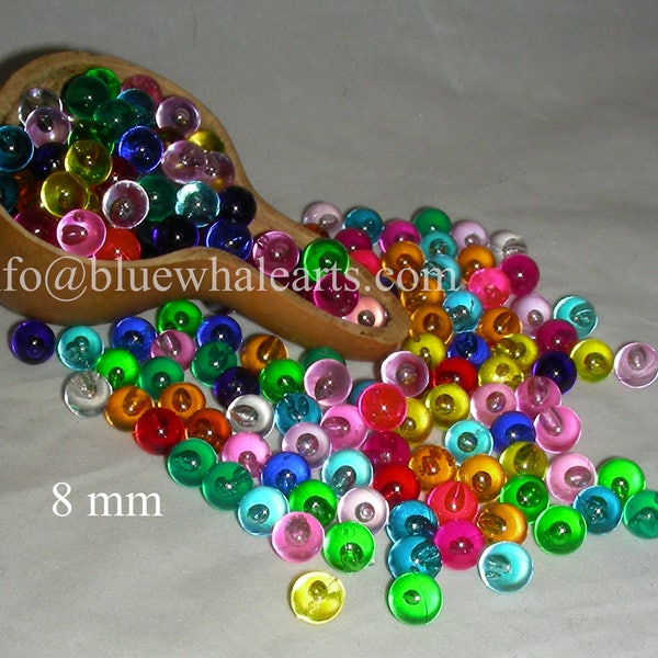 Shipping from USA - 8 mm gourd beads, gourd crafting no hole beads, undrilled acrylic beads, gourd lamp, gourd hobby- Mixed -300 beads