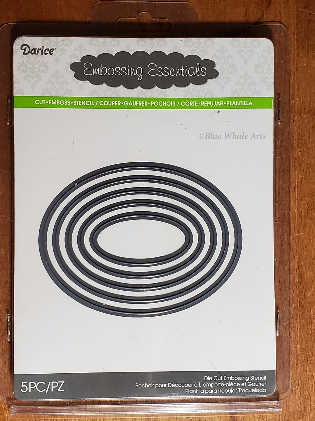 Darice Embossing Essentials Die Cut Embossing Stencil nesting Ovals Etsy