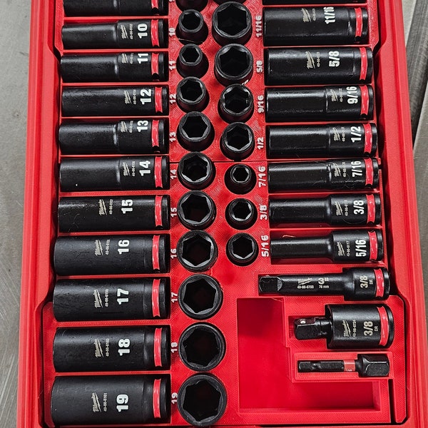 Milwaukee Packout Insert For 3/8" 43-Piece Impact Socket Set