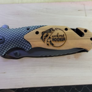 Laser Jig For folding Knife Engraving - File Only - Template SVG