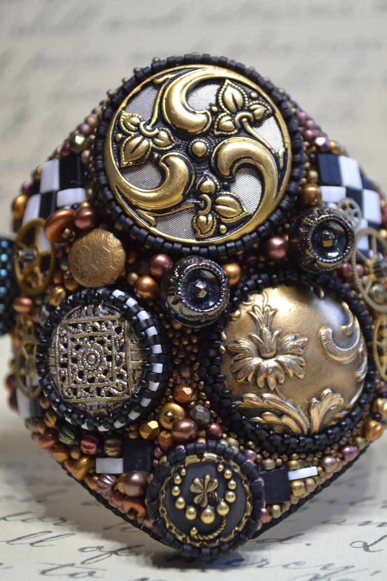 Bead Embroidery Bracelet Cuff Beaded Bracelet Cuff Seed Bead Etsy