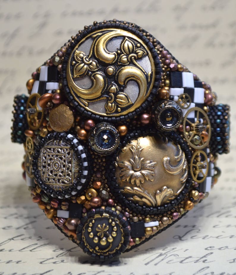 Bead Embroidery Bracelet Cuff Beaded Bracelet Cuff Seed Bead Etsy Canada