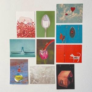 Set di 10 cartoline Amicizia e amore