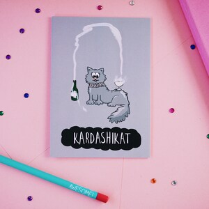 Tarjeta de gato Kim Kardashian