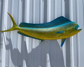 Bull Dolphin (Dorado, Mahi Mahi) Fish Mount - 42 Inches - Half Mount Replica