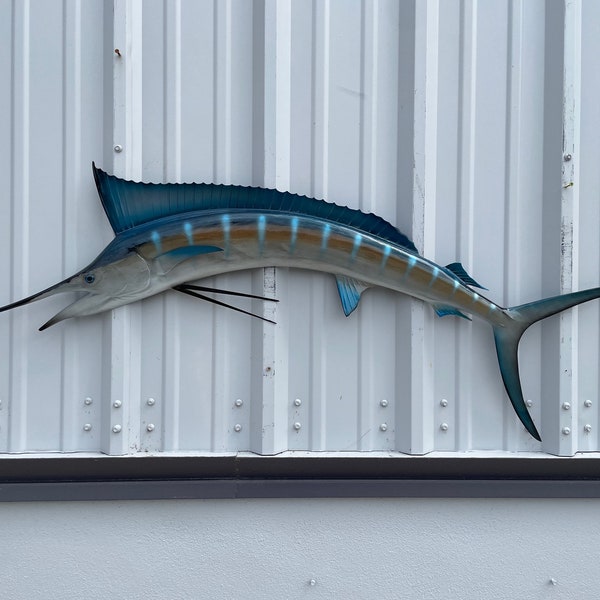 In Stock - Blue Marlin Fish Mount - 59 Inches - Half Mount