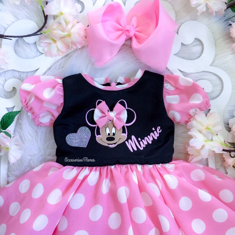 Minnie Mouse Dress Baby Minnie Minnie Birthday Dress Baby Girl Dress Pink Tutu Dress Minnie Mouse Dress Minnie Costume Clothing Girls Clothing Valresa Com