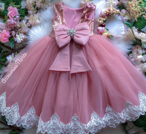 baby girl 1st birthday princess dress