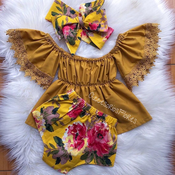 baby girl tropical outfit