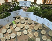 Wedding Card Holders, Name Card Holder Stumps, Place Card Holder Stumps, Mini Tree Branch Stumps, Tree Stumps, Set of 25, FREE SHIPPING!