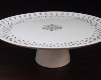 ivory cake stand etsy