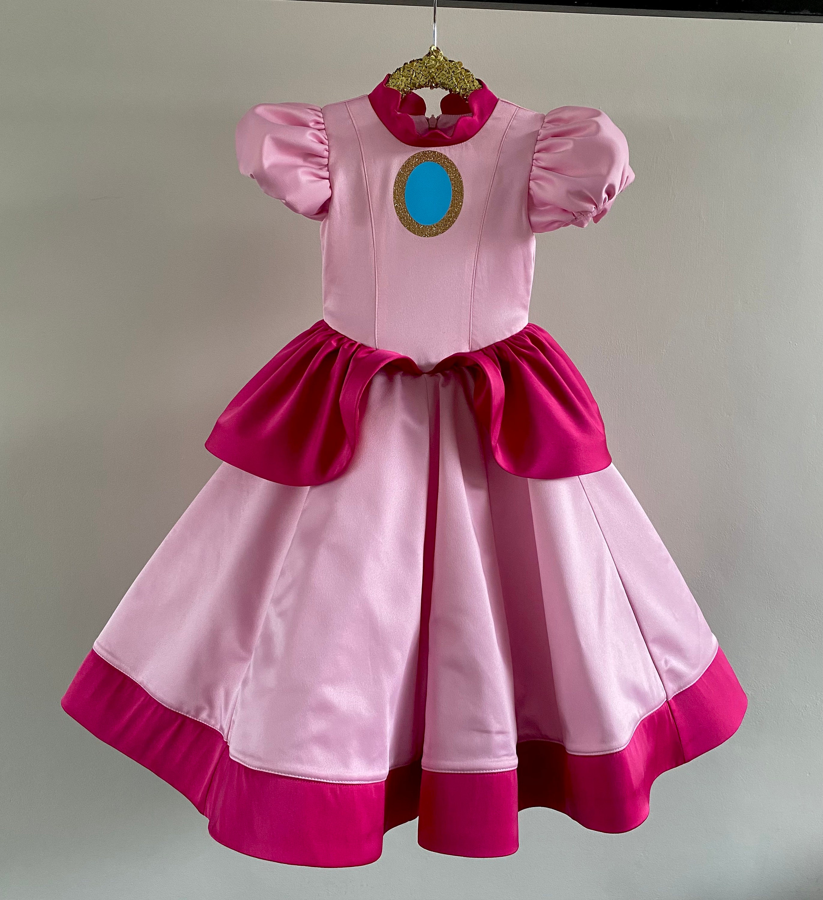 evne opfindelse slank Peach Dress / Peach Costume / Halloween / Princess Peach - Etsy Sweden