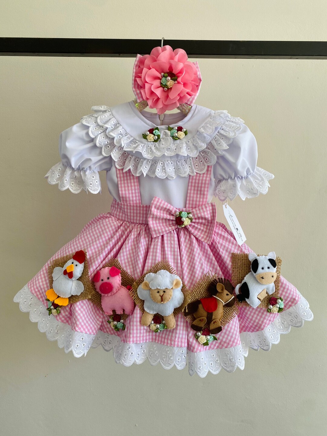 Farm Dress / Cow Birthday Outfit/ Tutu Set / Baby Girl/ First Etsy