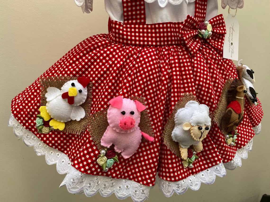 Farm Dress / Cow Birthday Outfit/ Tutu Set / Baby Girl/ First Etsy