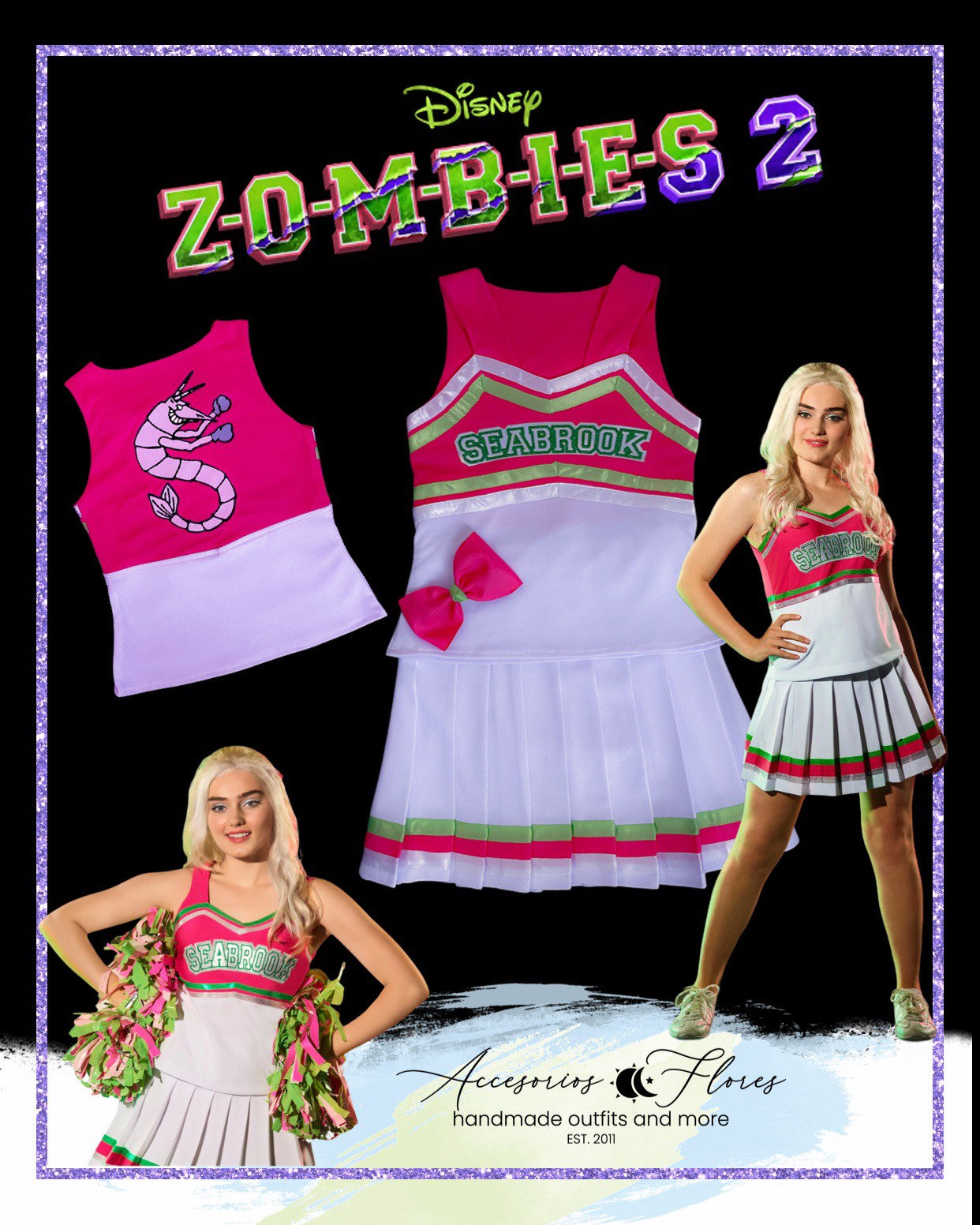  Disney Zombies 2-Pack, Addison Cheerleader and Zed