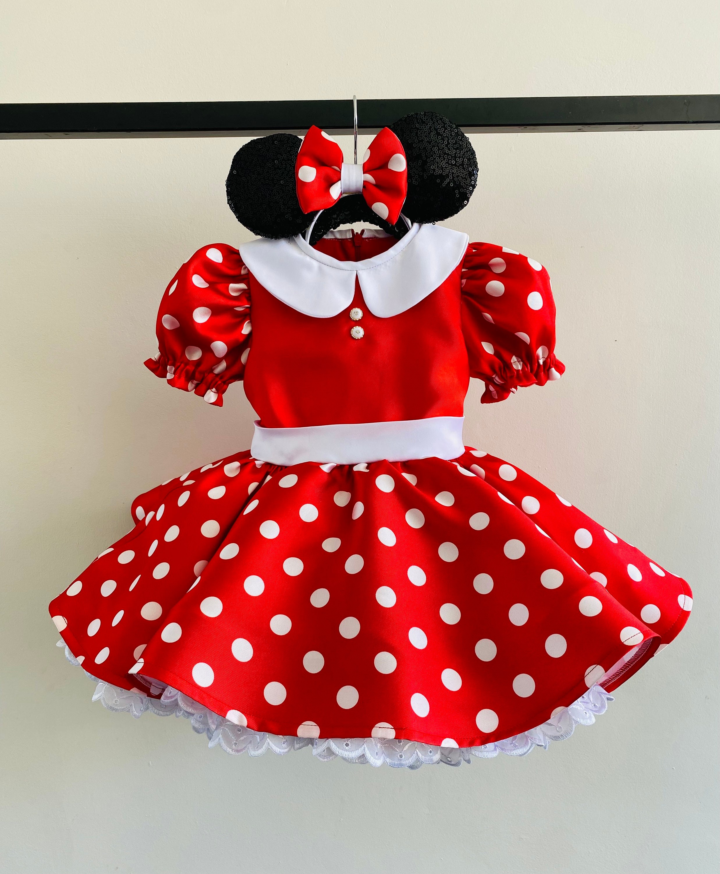 Vestido Minnie / Vestido de Minnie / Minnie mouse Traje Etsy México