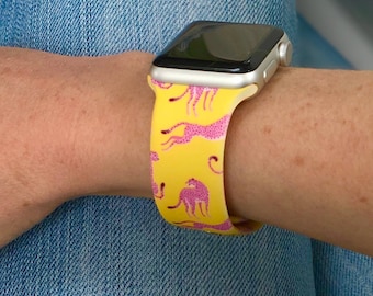 Silicone Apple Watch Band/Watch Band/Cheetah Watch Band