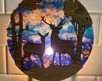 Deer Night Light/Woodland Night Light