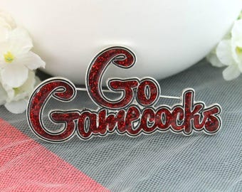 Gamecock Logo Pin/Gamecock Brooch
