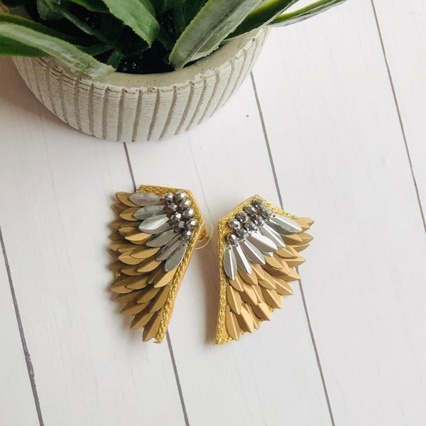 Angel Wing Earrings - Etsy