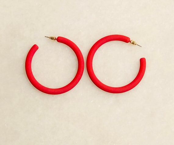 Small colored cheap hoop earrings