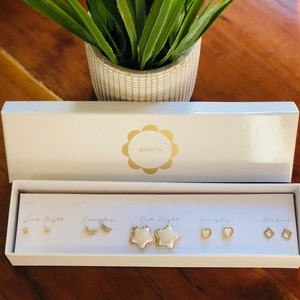 Multi Earring Set/Boxed Earring Set/5 Pairs Earring Set/Gift Boxed Earring Set/Star Boxed Earring Set