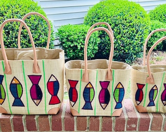 Raffia Tote Bag/Straw Beach Tote/Madagascar Bag/Raffia Purse/Beach Bag/Summer Purse