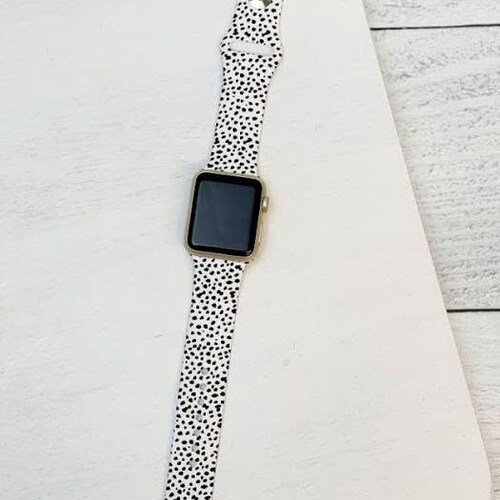 Silicone Apple Watch Band/watch Band/black and White Watch Etsy