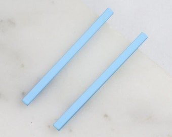 Island Time Coated Bar Earrings/Bar Earrings 2 Inch