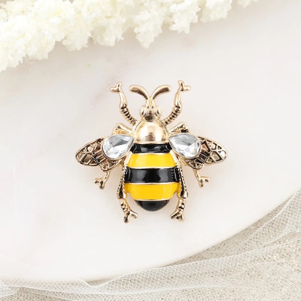 Bumblebee Brooch - Etsy