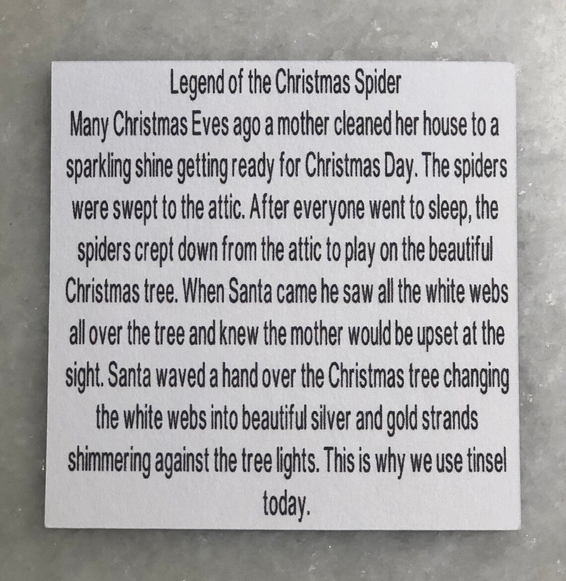 Christmas Spider Ornament With Christmas Spider Legend Spider - Etsy