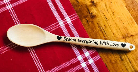 Funny Laser Engraved Wooden Spoons